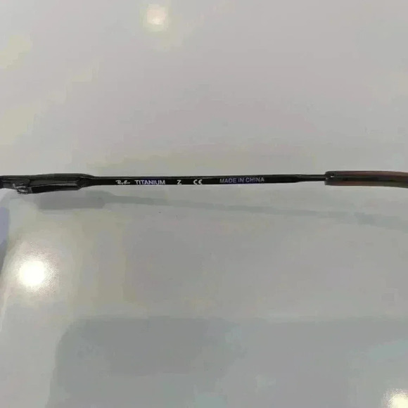 Ray-Ban Eyeglasses RB 1002T 3001 Titanium Gunmetal Half Rim Frame 45[]17 120 - Picture 7 of 9